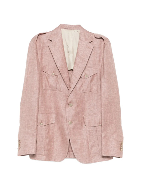  Eleventy Button Pockets Blazer - Pink 
