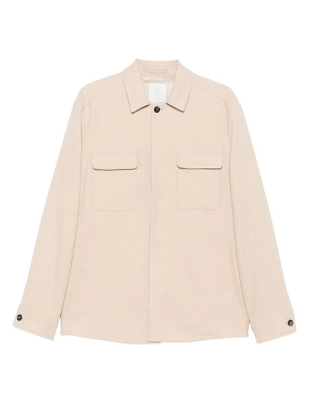  Eleventy Buttoned Flap-pocket Jacket - Neutrals 