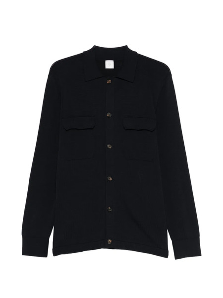  Eleventy Buttoned Long-sleeve Cardigan - Blue 