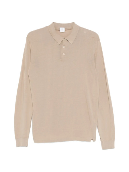  Eleventy Buttoned Polo Shirt - Neutrals 