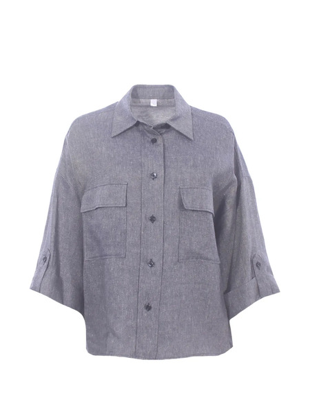  Eleventy Buttoned Shirt - Blue 