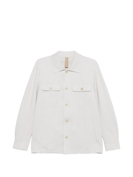  Eleventy Buttoned Shirt Jacket - Grey 
