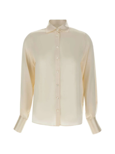  Eleventy Buttoned Silk Shirt - Neutrals 
