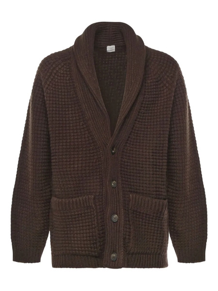  Eleventy Buttoned V-neck Cardigan - Brown 