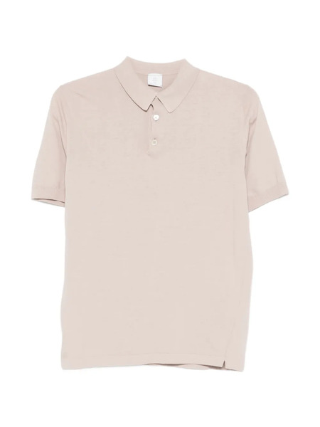  Eleventy Buttonred Polo Shirt - Neutrals 