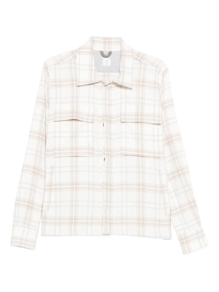  Eleventy Checked Shirt - Neutrals 