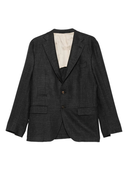  Eleventy Checked Single-breasted Suit - Black 
