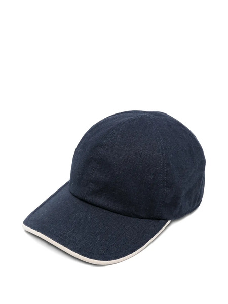  Eleventy Contrast-trim Cap - Blue 