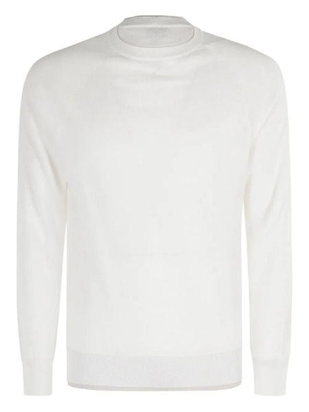  Eleventy Crew-neck Sweater - White 