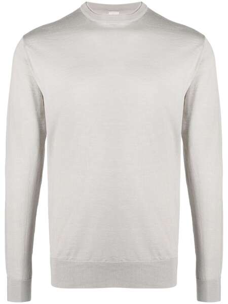  Eleventy Crew Neck Wool-blend Jumper - Grey 