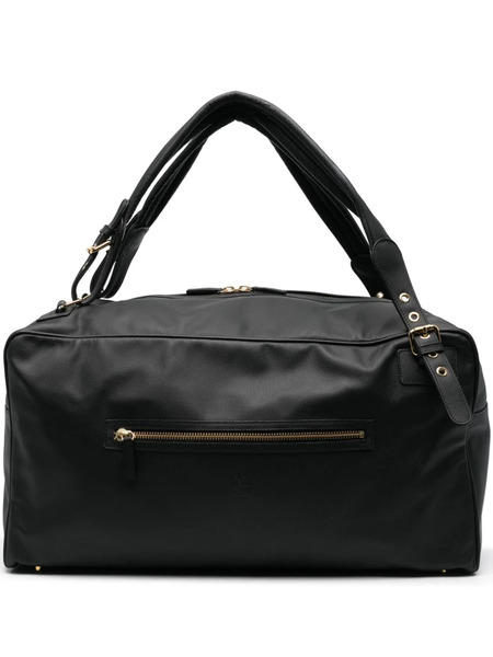  Eleventy Debossed-logo Holdall - Black 