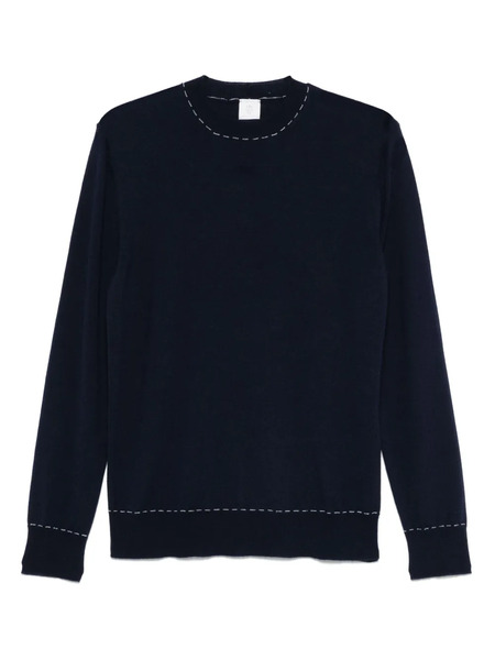  Eleventy Decorative-stitching Sweater - Blue 