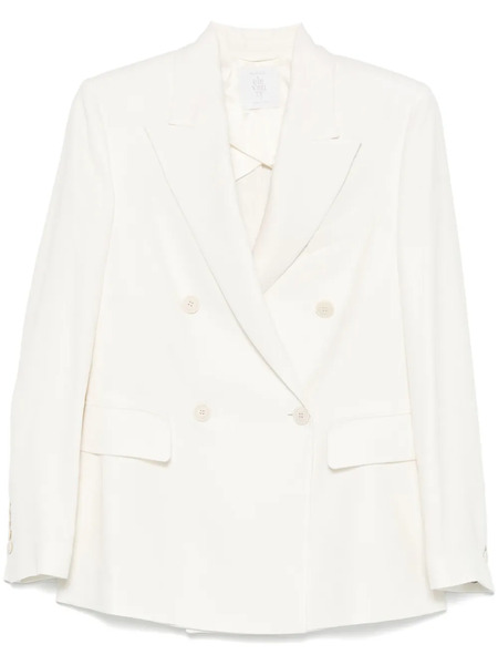  Eleventy Double-breasted Blazer - White 