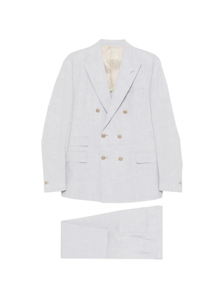  Eleventy Double-breasted Suit - Grey 