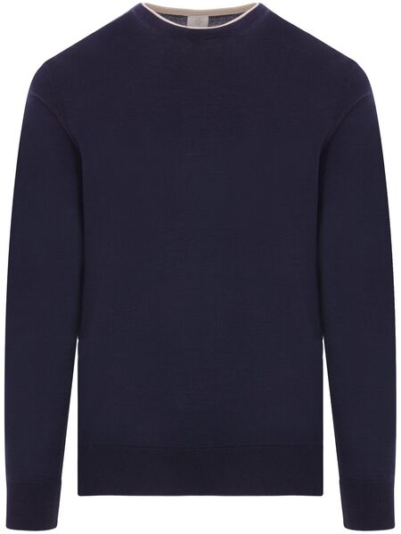  Eleventy Double-neck Sweater - Blue 
