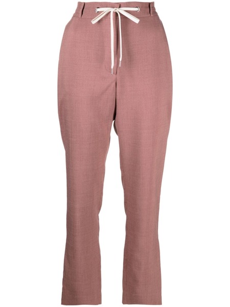  Eleventy Drawstring Chambray Trousers - Pink 