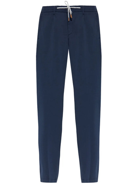  Eleventy Drawstring Chino Trousers - Blue 