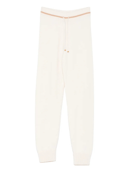  Eleventy Drawstring Knitted Track Pants - Neutrals 