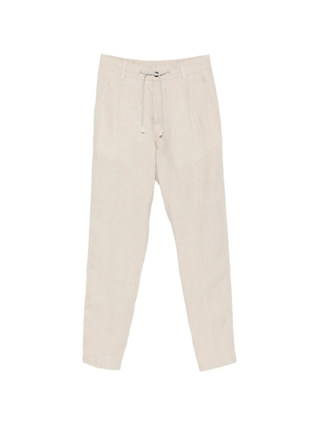  Eleventy Drawstring Pleated Trousers - Neutrals 