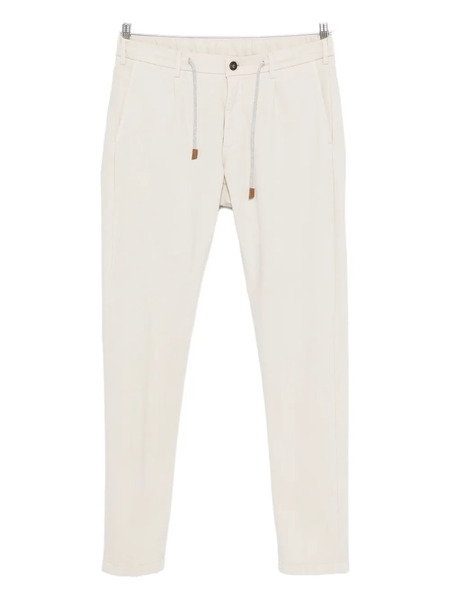  Eleventy Drawstring-waist Trousers - Neutrals 