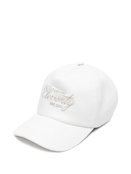  Eleventy Embroidered Baseball Cap - White 