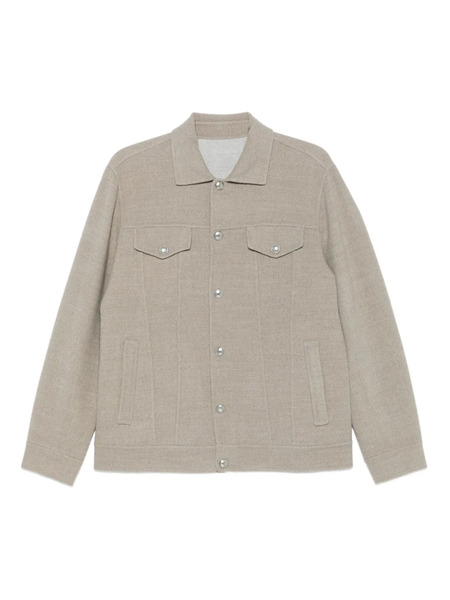  Eleventy Flap-pockets Overshirt - Grey 
