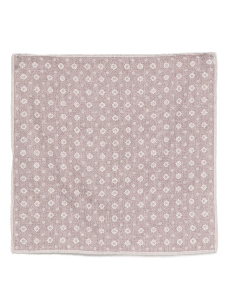  Eleventy Floral-pattern Pocket Square - Red 