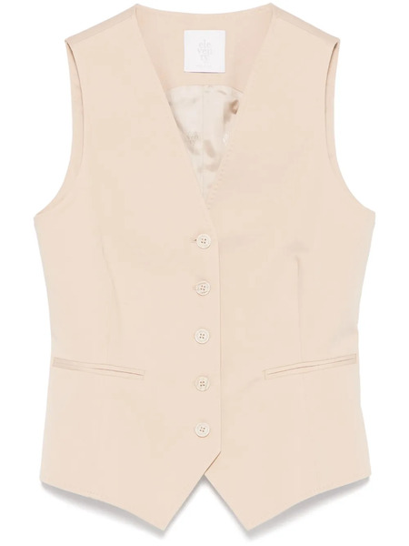  Eleventy Gabardine Waistcoat - Neutrals 