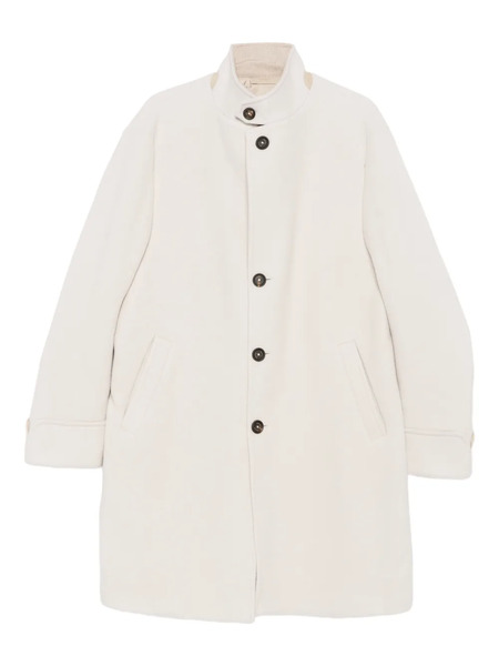  Eleventy High-neck Buttoned Coat - Neutrals 