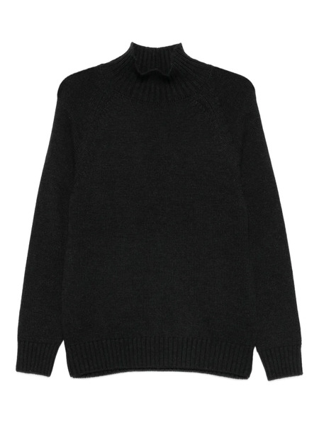  Eleventy High-neck Wool Sweater - Grey 
