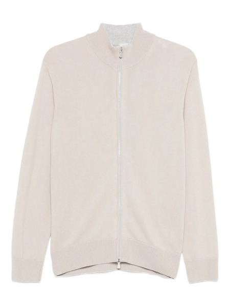  Eleventy High-neck Zip-up Cardigan - Neutrals 