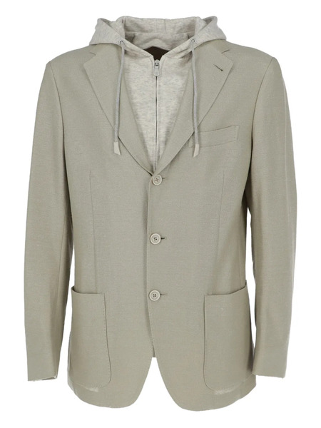  Eleventy Hooded Jacket - Grey 
