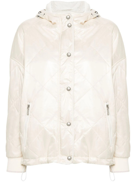  Eleventy Hooded Padded Jacket - Neutrals 