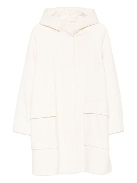  Eleventy Hooded Patch-pocket Coat - Neutrals 