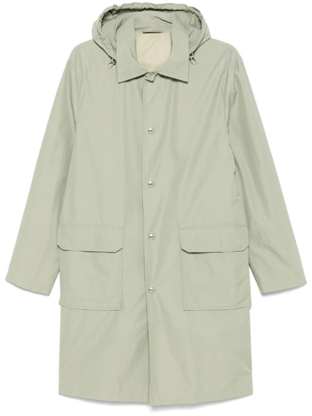  Eleventy Hooded Trench Coat - Green 