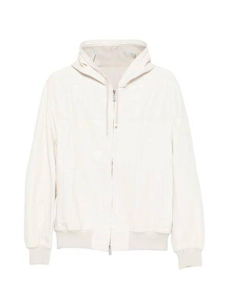  Eleventy Hooded Zip Jacket - Neutrals 