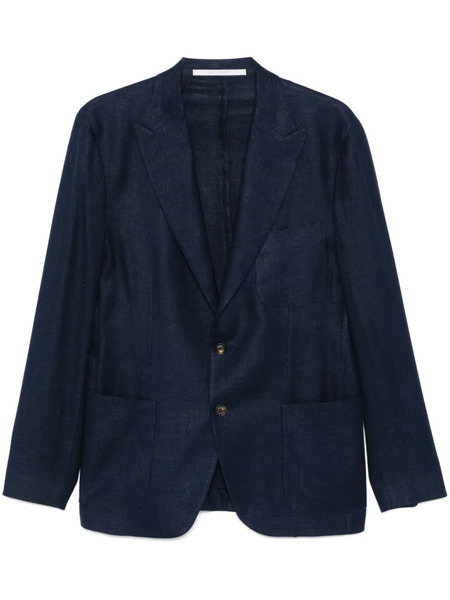  Eleventy Interlock-twill Blazer - Blue 