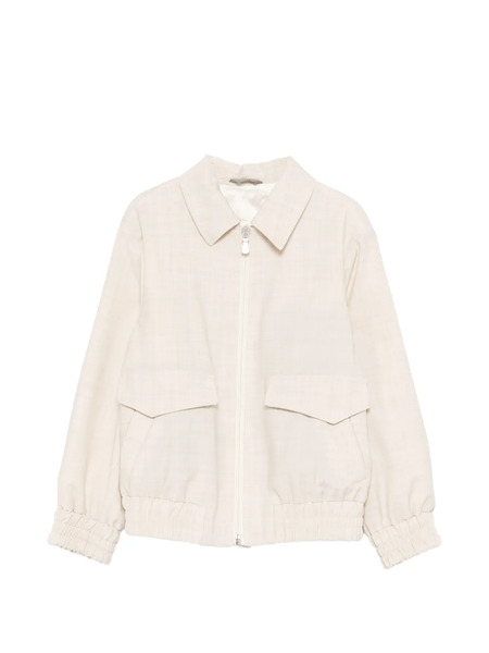  Eleventy Kids Flap Pocket Jacket - Neutrals 