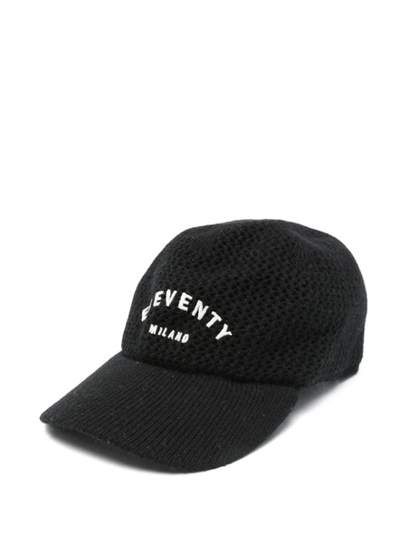  Eleventy Knitted Baseball Cap - Black 