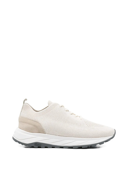  Eleventy Knitted Running Sneakers - Neutrals 