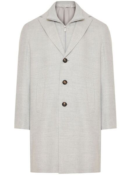  Eleventy Layered Coat - Grey 