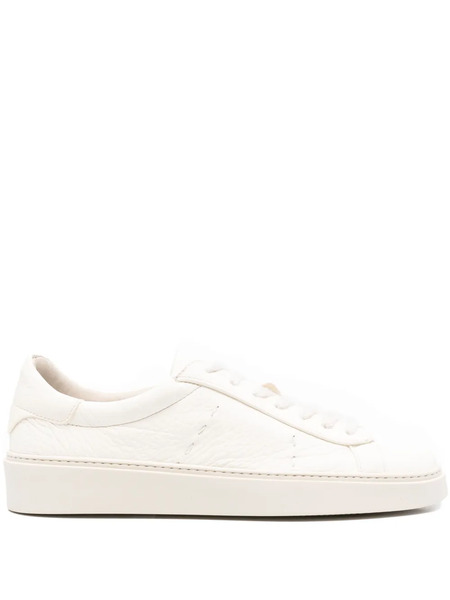  Eleventy Leather Low-top Sneakers - Neutrals 