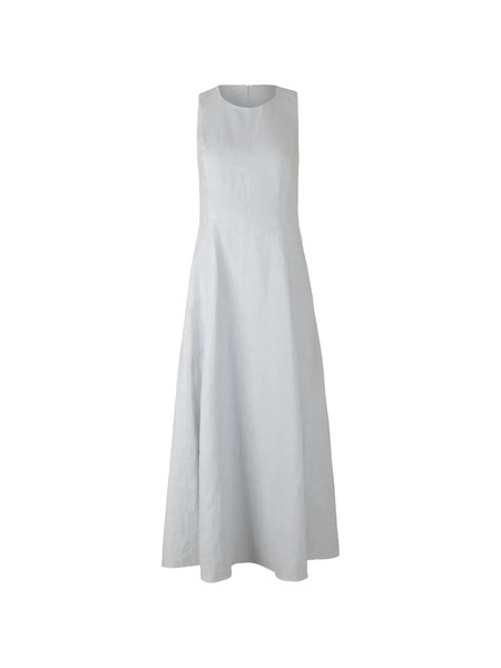  Eleventy Linen Maxi Dress - Grey 