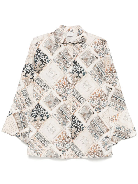  Eleventy Linen Shirt - Neutrals 