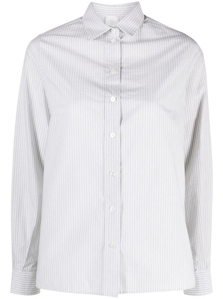  Eleventy Long-sleeve Striped Shirt - Neutrals 