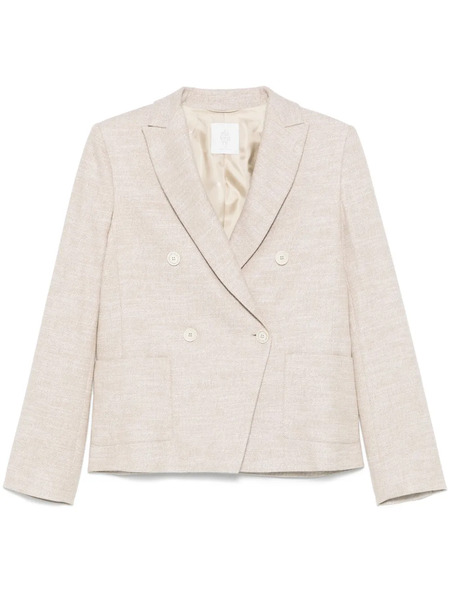  Eleventy Metallic-threading Blazer - Neutrals 