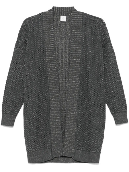  Eleventy Metallic-threading Cardigan - Grey 