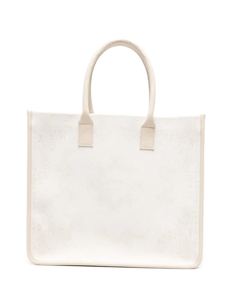  Eleventy Paisley-pattern Tote Bag - Neutrals 