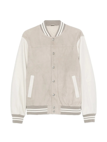  Eleventy Panelled Bomber Jacket - Green 