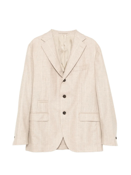  Eleventy Pinstripe Blazer - Neutrals 